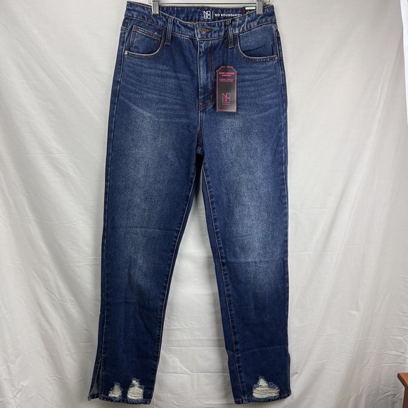 No Boundaries Pants - No Boundaries NWT Super High Rise Straight Leg Medium Wash Blue Jeans Size 15